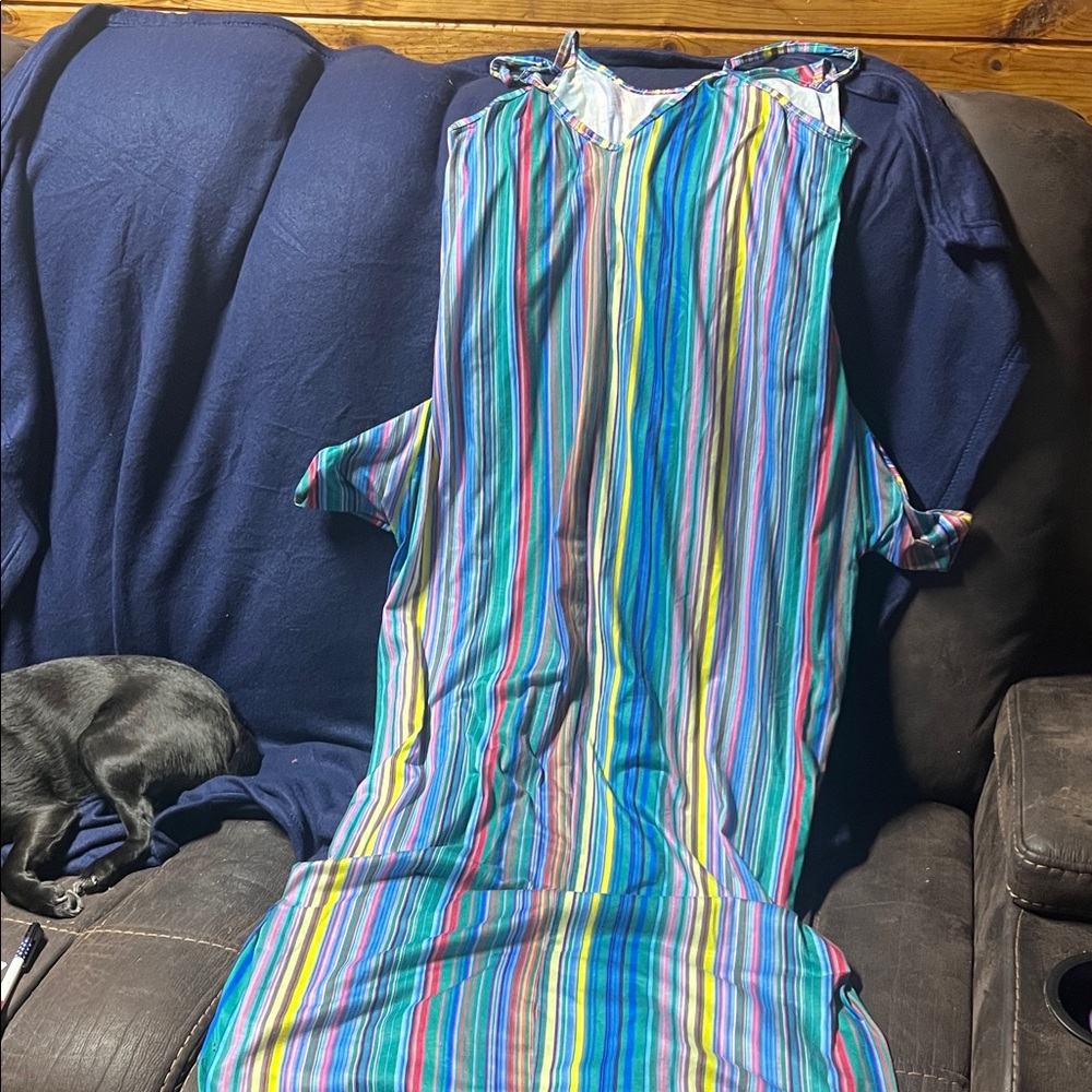 Colorful Striped Dress